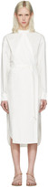 T by Alexander Wang - Robe chemise ivoire Tie