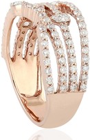 Thumbnail for your product : Artisan 18Kt Rose Gold Pave Diamond Ring