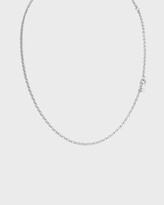 Thumbnail for your product : Tamara Comolli 18k White Gold Belcher Chain Necklace, 2.8mm