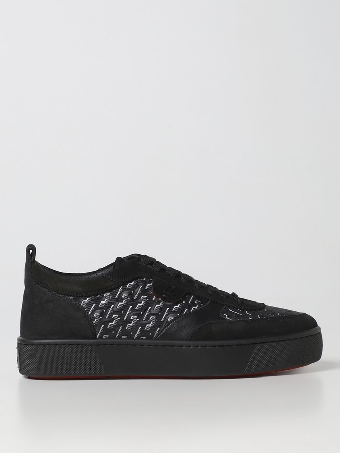Christian Louboutin Louis T.S.Q Suede Sneakers
