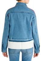 Thumbnail for your product : MSGM Cotton Washed Denim Crop Jacket