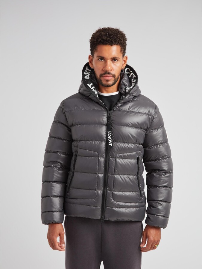 JACK1T Men's R4D Tramline Hooded Puffer Jacket