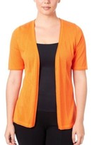 pointelle open cardigan