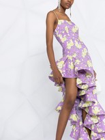 Thumbnail for your product : Giuseppe di Morabito Ruffled-Tail Fitted Dress