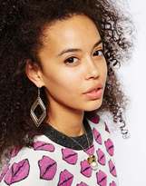 Thumbnail for your product : ASOS Open Diamond Drop Earrings