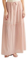 Thumbnail for your product : See by Chloe Ruffle-trimmed Open-knit Maxi Skirt
