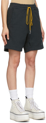 Rhude Black Logo Sweat Shorts
