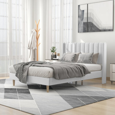 Etta Avenue™ Sutter Upholstered Low Profile Platform Bed
