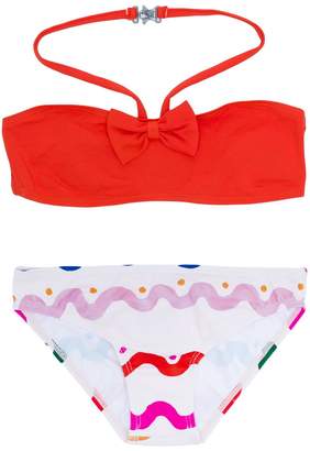 Stella McCartney Kids printed bikini set