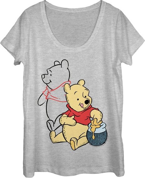 Men's Winnie the Pooh Honey and Happiness Sweatshirt - Athletic Heather -  Small