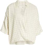 Thumbnail for your product : Lou & Grey Plaid Wrap Top