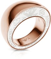 Thumbnail for your product : Emporio Armani Rose Goldtone Stainless Steel Ring
