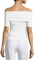 Thumbnail for your product : The Row Nanja Off-the-Shoulder Jersey Top, White
