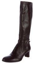 Thumbnail for your product : Taryn Rose Leather Round-Toe Knee-High Boots