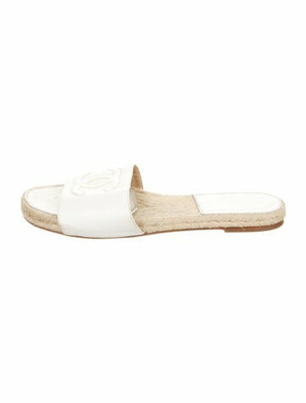 chanel open toe espadrilles