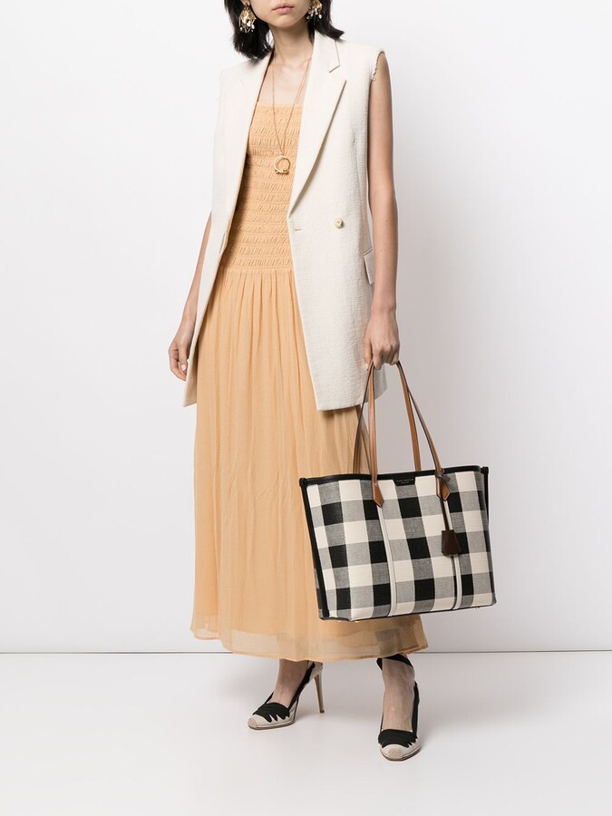 Warped Tory Burch Ella Gingham Tote ToryBurch ☆ Ella