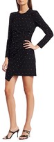 Thumbnail for your product : A.L.C. Lana Studded Long-Sleeve Mini Dress
