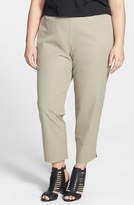 Thumbnail for your product : Eileen Fisher Stretch Organic Cotton Ankle Pants (Plus Size)