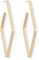 Thumbnail for your product : Lana 14k Small Diagonal Hoop Earrings