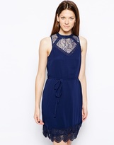 Thumbnail for your product : Warehouse High Neck Lace Swing Dress