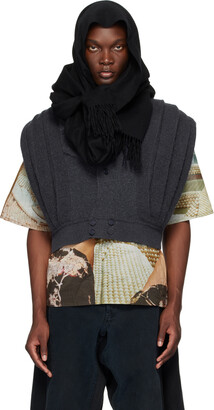 Bless Bolster Scarf グレー SSENSE限定