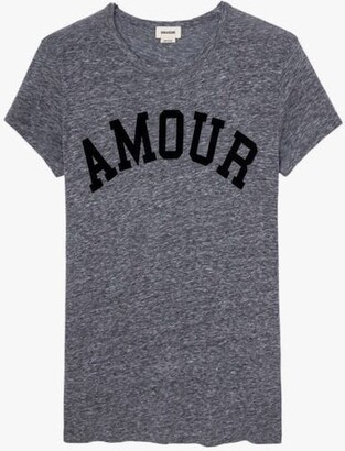 Zadig & Voltaire Walk Flock Amour T-Shirt - ShopStyle