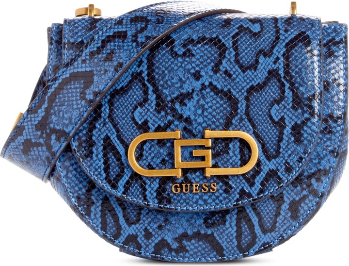 Guess Women's Giselda Handbag Convertible Crossbody Flap Faux Fur