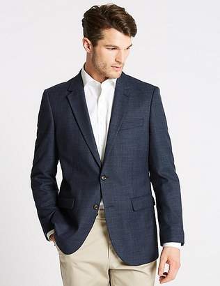 Marks and Spencer Textured 2 Button Regular Fit Jacket