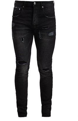 Purple Brand P002 Slim Dropped Fit Ankle Zip Jeans