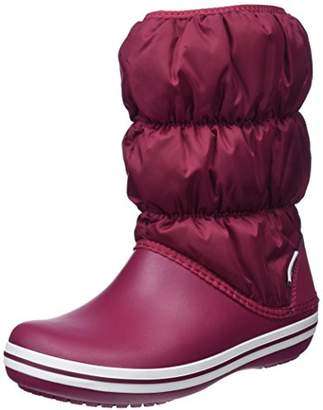 Crocs Women Winter Puff Snow Boots, Red (Pomegranate/white), (41-42 EU)