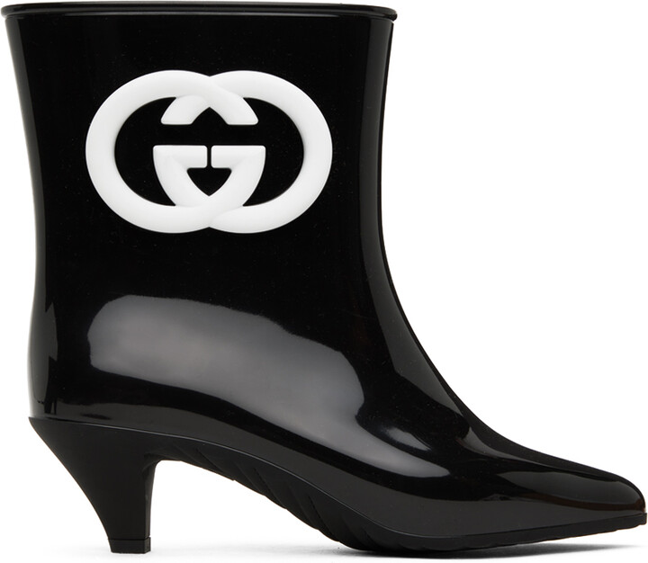 Gucci Black Interlocking G Boots - ShopStyle