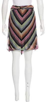 Missoni Stripe Pattern Knee-Length Skirt
