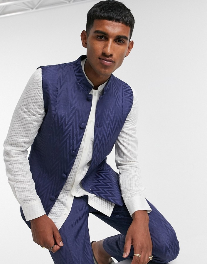 mandarin collar suit uk