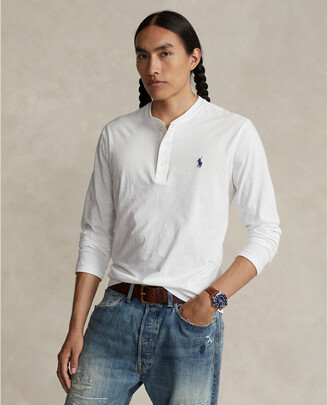 ralph lauren slub jersey henley shirt