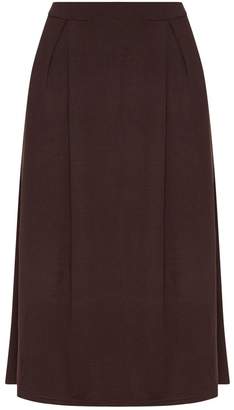 PrettyLittleThing Chocolate Jersey Floaty Midi Skirt
