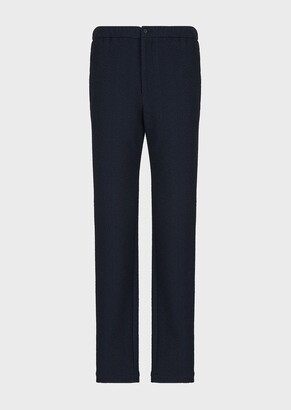 navy evening trousers