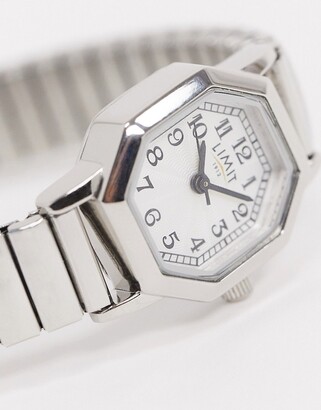 Limit bracelet watch in silver with octagonal dial