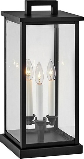 Hinkley Weymouth Pier Mount in Black, Size: 3 light