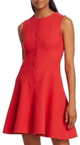 Thumbnail for your product : Akris Punto Sleeveless Pique Button-Front A-line Dress