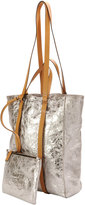 Thumbnail for your product : CNC Costume National Tokyo Crinkled Metallic North-South Tote Bag
