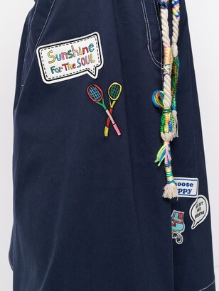 Mira Mikati Embroidered Patch Skirt