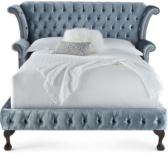 Haute House Carter Teal Tufted California King Bed