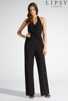 Thumbnail for your product : Lipsy Crossover Front Knot Halterneck Jumpsuit