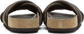 Thumbnail for your product : Isabel Marant Black Ribbed Holden Flat Sandals
