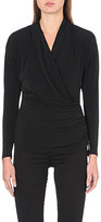Thumbnail for your product : MICHAEL Michael Kors Ruched wrap-around top
