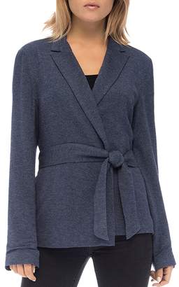 Bobeau B Collection by Tie-Front Knit Jacket