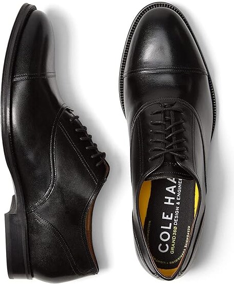 Cole Haan Modern Classics Captoe Oxford (Black) Men's Shoes - ShopStyle