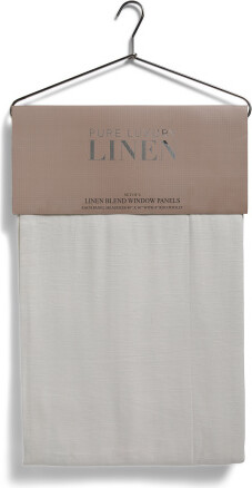 48x96 Set Of 2 Linen Blend Curtains | Cotton/Cotton