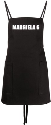 MM6 MAISON MARGIELA logo print apron top