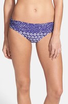 Thumbnail for your product : La Blanca 'Sand Dollar Dot' Shirred Hipster Bikini Bottoms